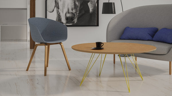 Williams Coffee Table / White Oak / Round