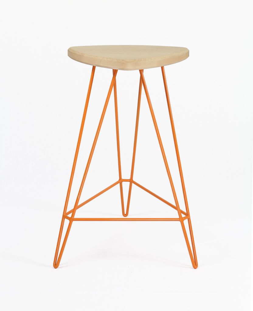 Modern Madison Counter Stool 26 H Wood Counter Stools Tronk Design
